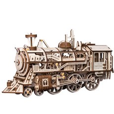 Robotime DIY 機械齒輪 木質火車 LK701, 單一顏色, 1個