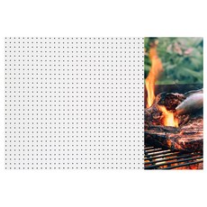 앤비커머스 인테리어타공판 바베큐타임 우WHITE, 1개