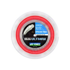 요넥스 ULTIMAX 배드민턴 스트링 BG66, RED, 1개