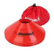 Nassau 碟錐套組碟錐 10p + 袋子 + 包裝材料, 紅色的
