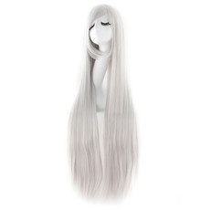 스윗리빙 롱플로어 할로윈 축제 가발, 라이트실버