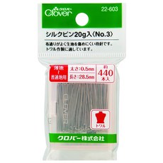 Clover 실크시침핀 20g入 no.3 22-603, 1개