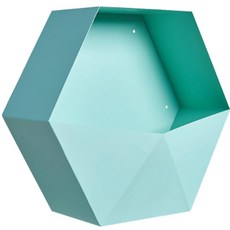 홈테리어 심플 다각 수납선반, 블루