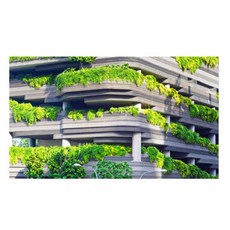 UVDS 아트보드 건물을 차지한 풀, 1개