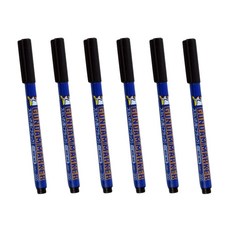 GSI 건담마커 6p GM-01, 검정색 먹선펜, 1개