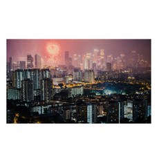 UVDS 주방 아트보드 도시의 축제, 1개