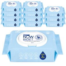 블루나 나우비데 물티슈 캡형, 60g, 50매, 12개