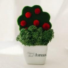 ASPASIA 矮樹苔蘚造型樹 綠色, 1個