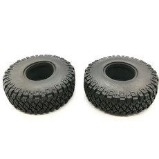 TFL 1.9*4.6模擬輪胎皮革A型模型(含海綿襯墊 遥控車輪胎, BK, 2件