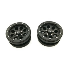 TFL 1.9吋模擬8孔輪遙控車輪, BK, 2件