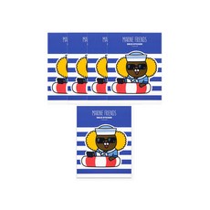카카오프렌즈 마린프렌즈 데코스티커, 제이지, 5개입