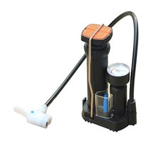 LIVING DUO 緊湊型自行車氣泵, 黑色的