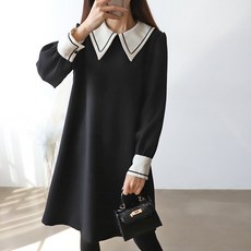 봉봉스토리 옵셋카라 임부원피스