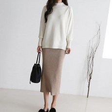 봉봉스토리 크림반폴라 임부복 니트티