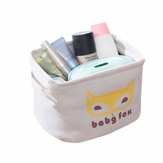 홈테리어 다용도 린넨 정리함 여우, 1개