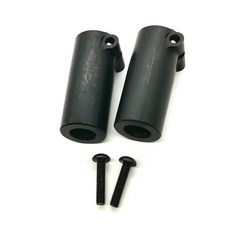 TFL SCX10 2 Upgrade Sleeve Cap for Real Alxe RC軸, BK, 1套