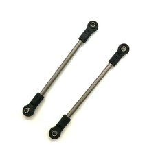 TFL SCX10 2 Upgrade鈦合金Phanard連桿桿伺服器支架RC連接桿, 深灰色, 2入