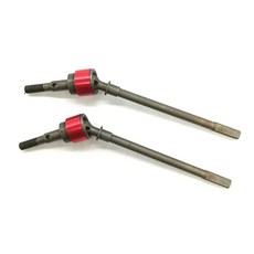 TFL CVD前驅動軸 for Scx10 2 RC曲軸, 黑色/紅色, 2件