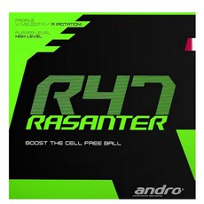 andro Rasanter R47 ULTRA MAX乒乓球拍橡膠皮, 紅色的