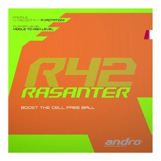 안드로 라잔터 R42 탁구러버 ULTRA MAX, RED, 1개