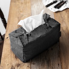 하우밍 프렌치 리본 티슈커버 4p, 차콜그레이