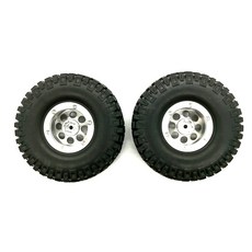 TFL 4.8 x 11.7 厘米仿真 8 孔輪胎 RC 汽車車輪/輪胎套組 RC9059, 小號+黑色, 1套