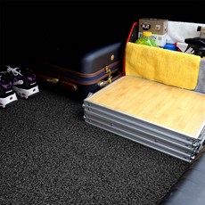 타노스 차량용 논슬립 스파이크 코일 카매트 트렁크용 블랙, 쏘나타2/3(마르샤)