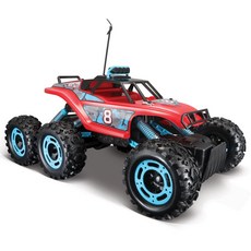 마이스토 오프로드 락크롤러 6륜 RC카, 레드, 1개
