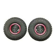 TFL 4.8 x 11.7 厘米仿真 5 輪輻重型輪胎 RC 汽車車輪/輪胎套組 RC9061, R + BK, 1套