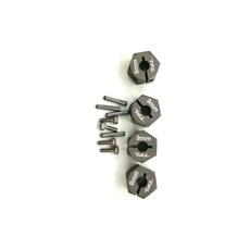 TFL 9mm widen hex connector RC輪子配件, 深灰色, 1組