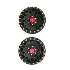 TFL 4.8cm Emulation 9-Spoked Heavy Duty Wheel L RC카 휠, BK/R, 2개입