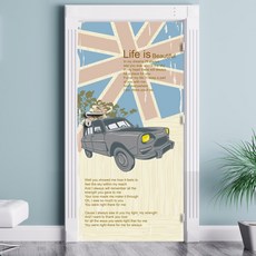 Munky World Front Door Sheet Air Free 老式雨車, 混色