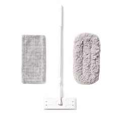 I House拖把清掃器 中型+超細纖維墊 2入, 1套