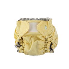 밤부베베 순한대나무 안심 천기저귀 커버 M, 옐로우, 1개