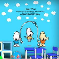 Mungki World 兒童DIY重點裝飾貼紙 Aji在跳繩, 混合顏色