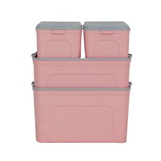 Luna House奶油籃子多功能小 2個+中+大, 1套, 粉色的