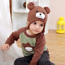 JOY MULTI 棕熊嬰兒帽