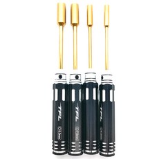 TFL Socket Head Screwdrive Set RC부품 액세서리 RC9310, GD + BK, 1세트