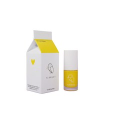 帶小花的孩童美甲貼紙, 黃色 黃色, 1個