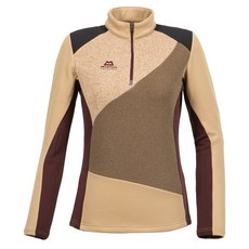 MOUNTAIN EQUIPMENT 女款拼色半拉鏈長袖T恤