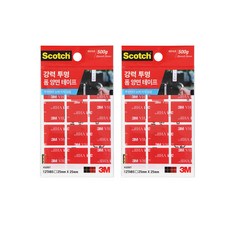 3M Scotch 強力透明泡沫雙面膠帶 325CT 2.5*2.5cm 12入, 2件