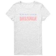 갭 여성용 빈티지 골지 크루넥 반팔 셔츠