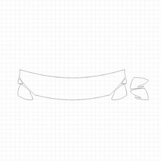 HEXIS 06 現代 Elantra SEL 2018 PVC材質 HFM 45.72cm BIKINI PPF保護膜, 1個, 單一顏色
