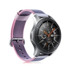 랩씨 갤럭시 프론티어/기어S3/워치3 22mm 스트랩 나토 밴드 (45/46mm 호환 가능), 핑크