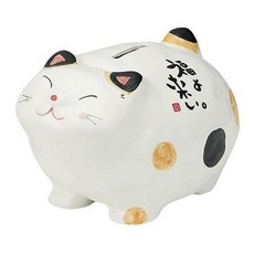 金錢世界店 黑色黃色存錢筒 貓, 1個