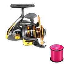 HITMONSTER JS 紡車式捲線器 10培林 + 釣線隨機出貨, 1000, 混合顏色