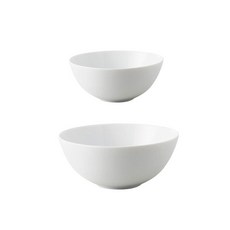 오다도기 서클 YK 볼 2종 20cm + 12cm, 화이트, 1세트
