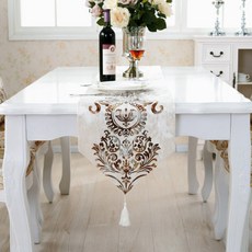 Ants 高品質皇家桌旗, 白色, 32 x 160 cm