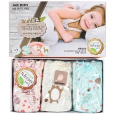 MRKIDS 女孩童印花平口短褲3入組
