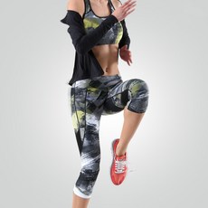 스켈리도 여성용 코어발란스 그리드 7부 팬츠 SJSF7024W